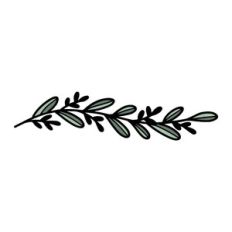 Christmas border with leaves