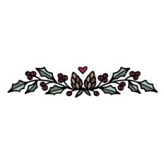 Christmas border with pinecones