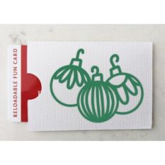 ornament trio gift card sleeve