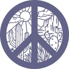 cactus scene peace sign