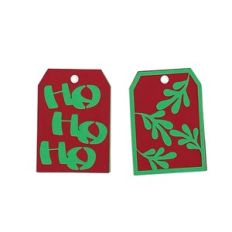 Mistletoe and Santa Tags