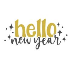 Retro Hello New Year