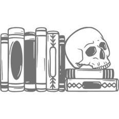 books with skull