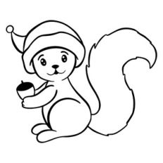 Holiday squirrel