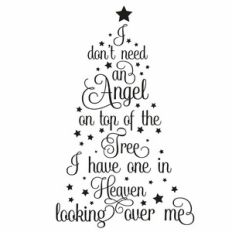 I Don't Need An Angel On Top Of The Tree Quote