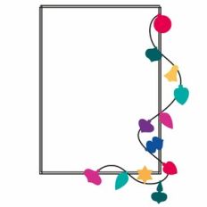 Christmas Decorations Rectangle Frame