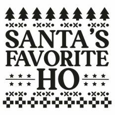 Santa's Favorite Ho Christmas Jumper Quote