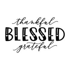 thankful grateful blessed