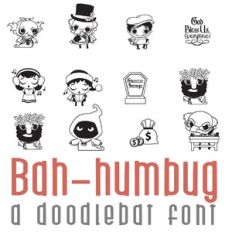 Bah-humbug Doodlebat Font