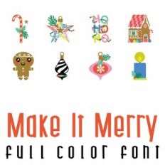 Make It Merry Full Color Font