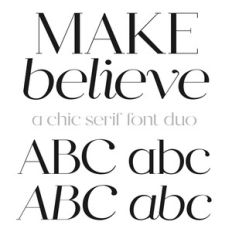 Make Believe Serif Font