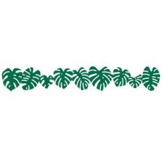 Monstera Houseplant Leaf Border