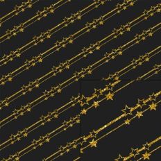 gold black stars pattern