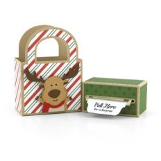 Money Roll Gift Bag Christmas Reindeer