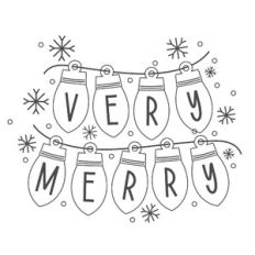 Very Merry Lightbulb String