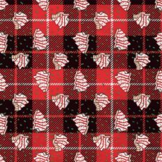 Snack Cake Plaid Pattern Gift Wrap