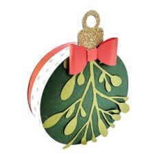 Mistletoe lucky box with accordion album