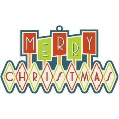 Retro Merry Christmas Motel Sign