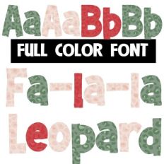 Fa-la-la-leopard 2 Color Font
