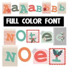 Noted Noel Color Font