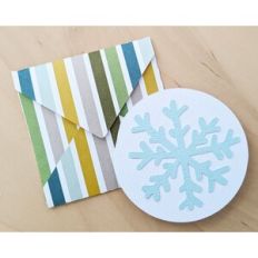 snowflake card and envelope