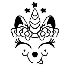 Cute Unicorn face