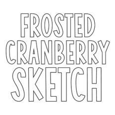 BFC Frosted Cranberry Block Sketch Font