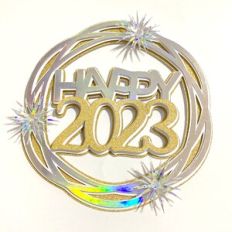 HAPPY 2023 LAYERED CAKE TOPPER