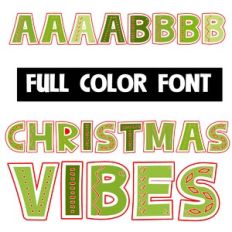 Christmas Vibes Color Font