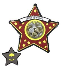 Star New Year Dome Candy Holder with Dial Back