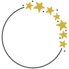 Stars Circle Frame