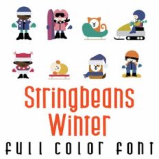 Stringbeans Winter Full Color Font