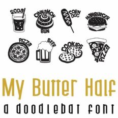 My Butter Half Doodlebat Font