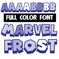 Marvel Frost Color Font