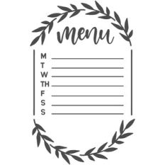 Menu Leaf Frame