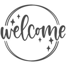 Welcome Sparkle Frame