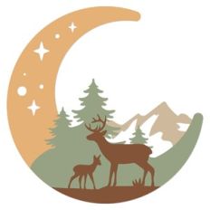 Layered moon deer