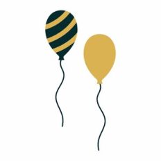 New year balloons