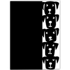 Dog Lace Edged Card