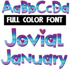 Jovial January Color Font