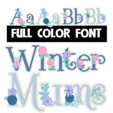 Winter Mums Color Font