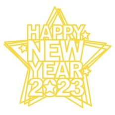 happy new year 2023 star