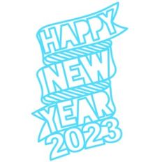 happy new year 2023 banner