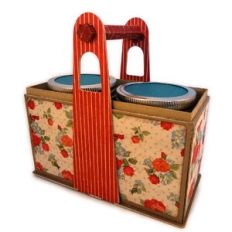 Box Tote 3D Jars Pair