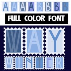 Way Winter Color Font
