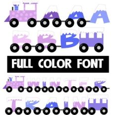 Winter Train Color Font