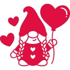 Valentine Gnome Girl