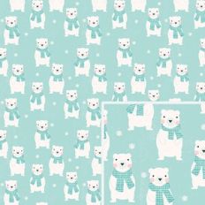Polar Bears in Scarves Pattern