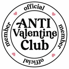 Anti Valentine Club Badge