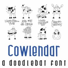 Cowlendar Doodlebat Font